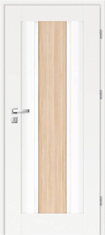 Drzwi ramowe białe/sonoma
